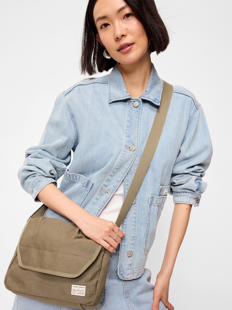 Canvas Messenger Bag for Men