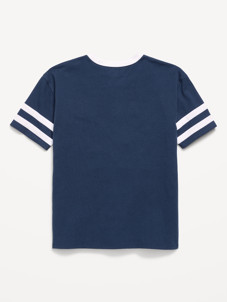 T-shirt long surdimensionné à imprimé pour fille