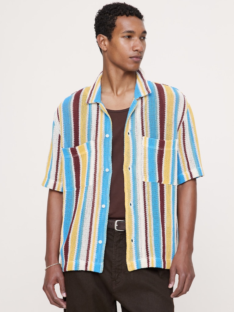 Cotton Mesh Resort Shirt