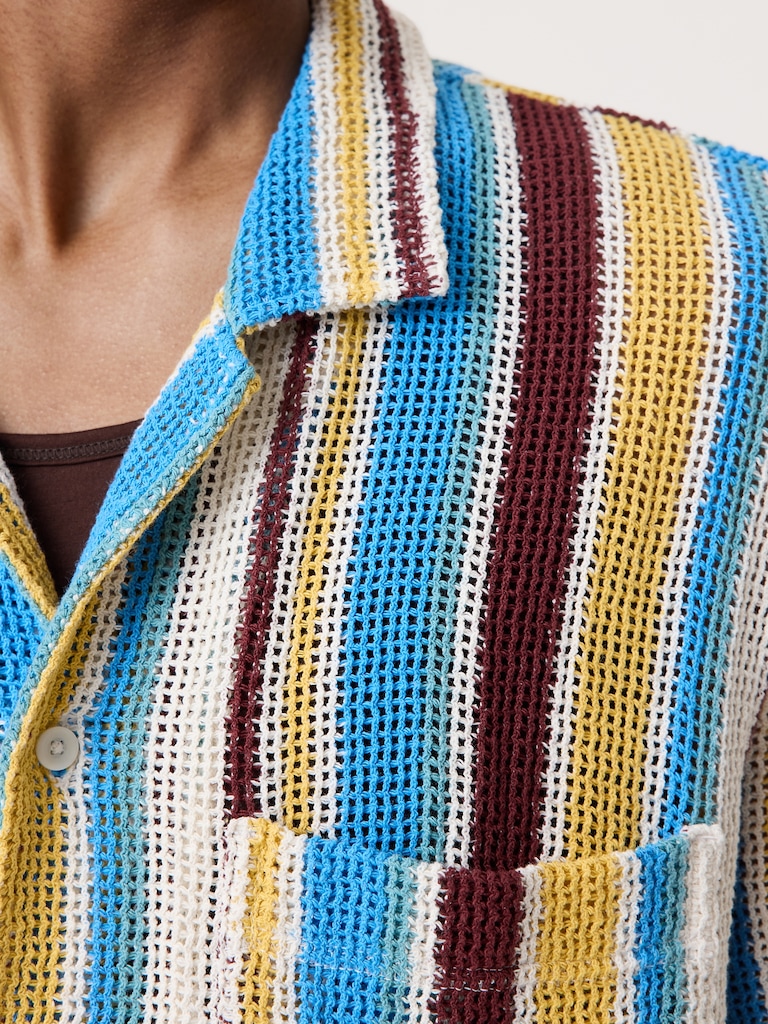 Cotton Mesh Resort Shirt