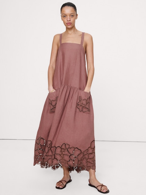 Robe bretelles lin - | Algérie