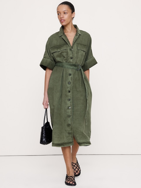 Women's Green Dresses & Jumpsuits | Banana Republic Women's Green Dresses & Jumpsuits | Banana Republic