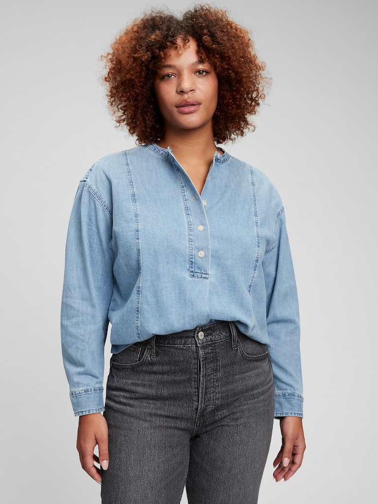 Popover Denim Shirt