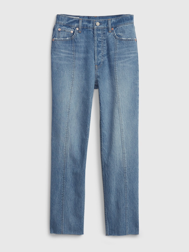 High Rise Cheeky Straight Jeans