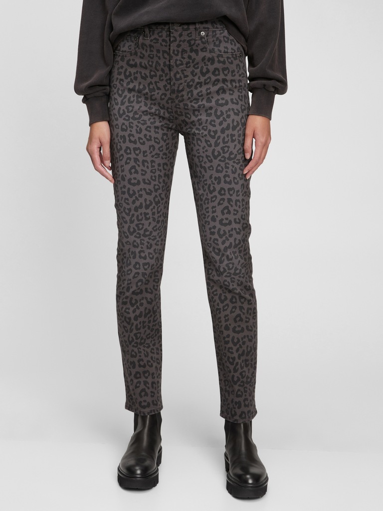 Sky High Rise Vintage Slim Jeans with Washwell