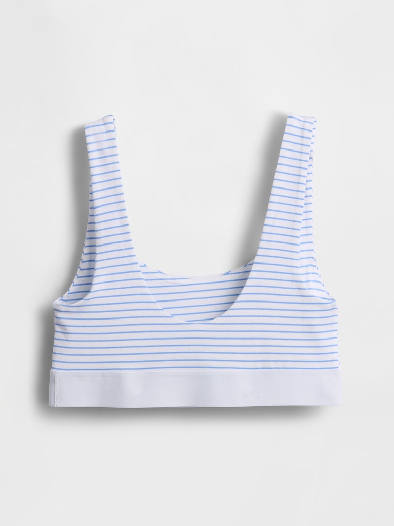 Organic Stretch Cotton Gap Logo Bralette