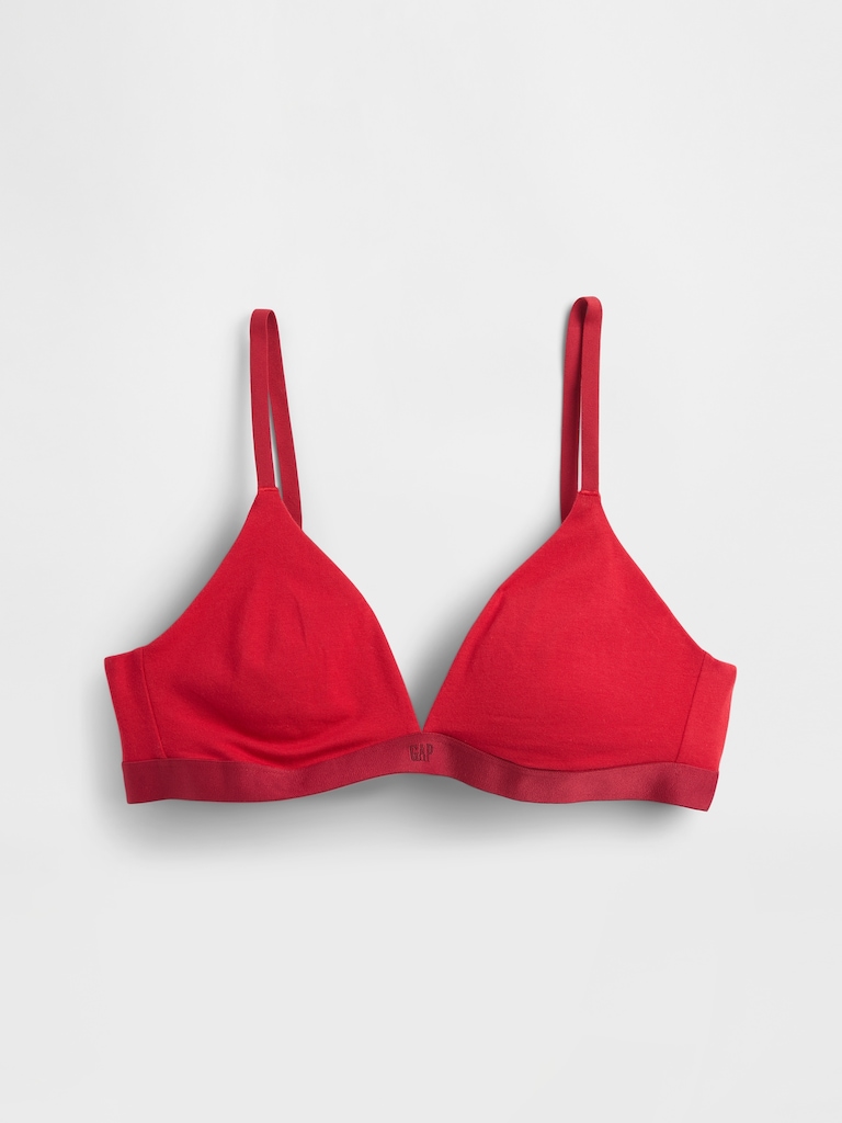Organic Stretch Cotton Triangle Bra