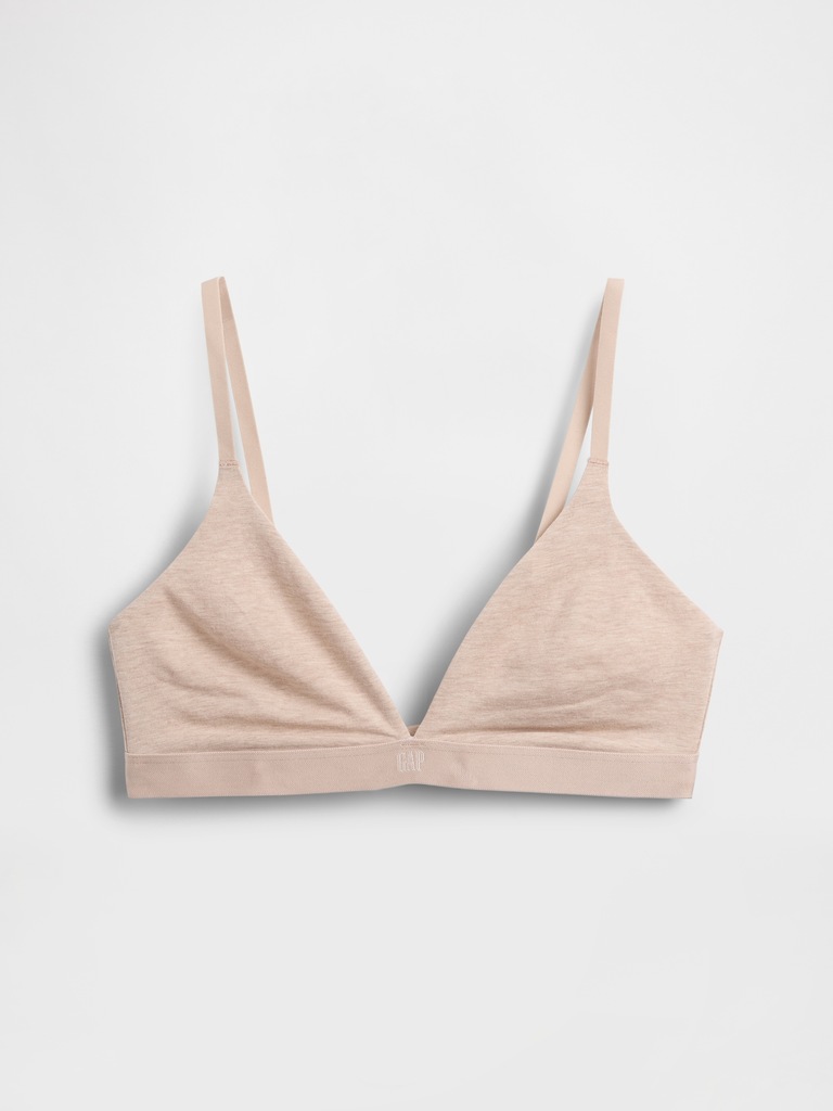 Organic Stretch Cotton Triangle Bra