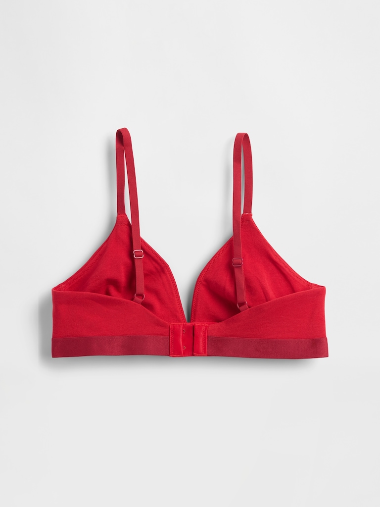 Organic Stretch Cotton Triangle Bra