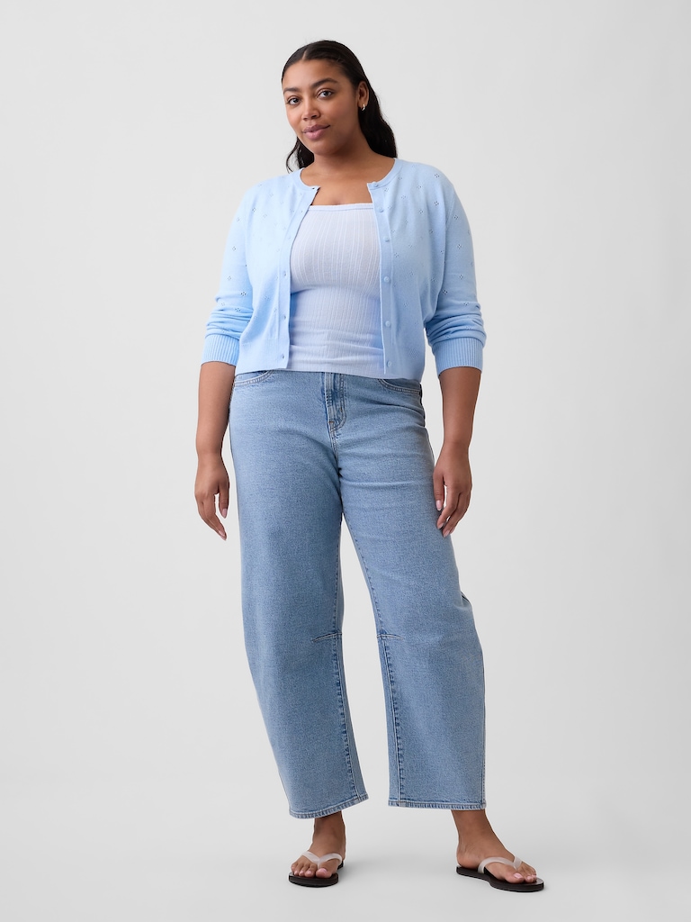High Rise Barrel Jeans