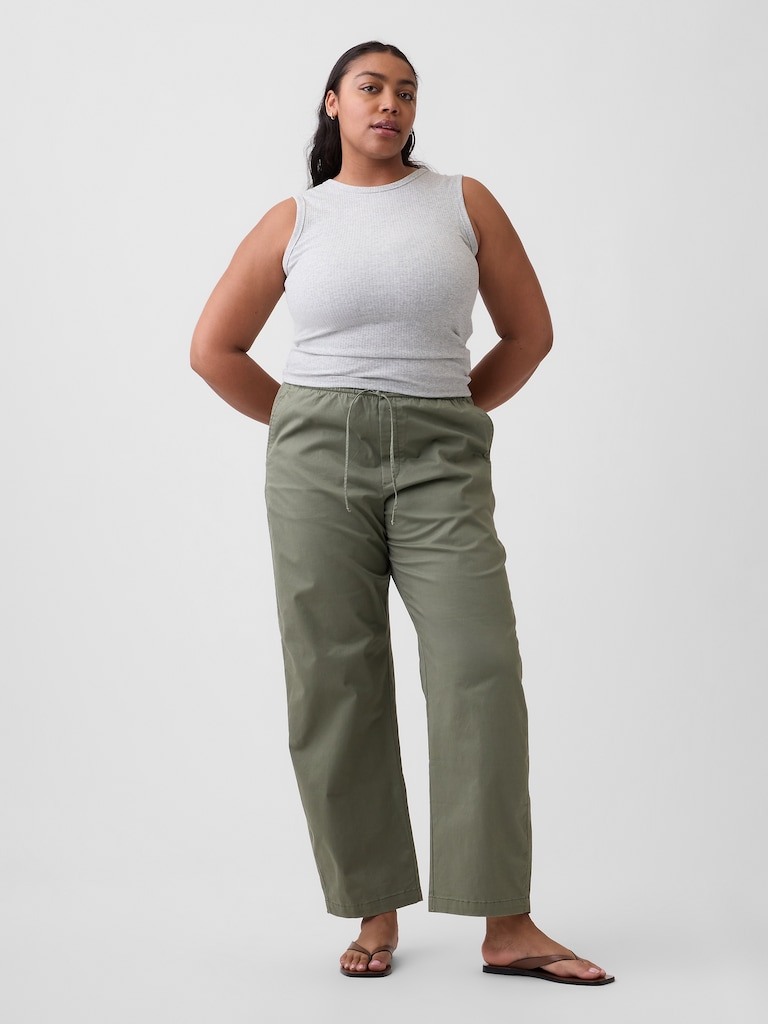 High Rise Easy Barrel Khakis
