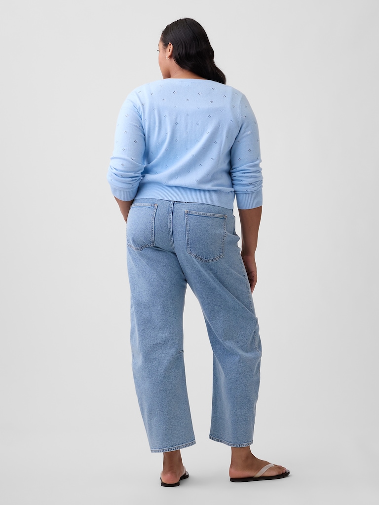 High Rise Barrel Jeans