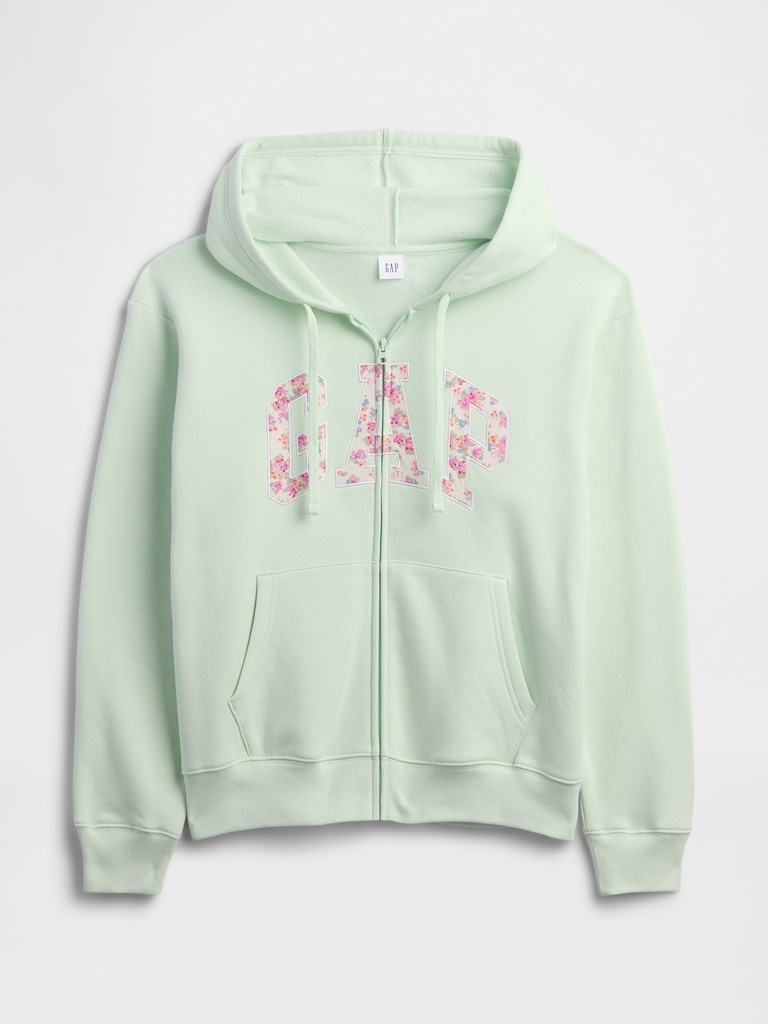 Relaxed Gap Logo Zip Hoodie