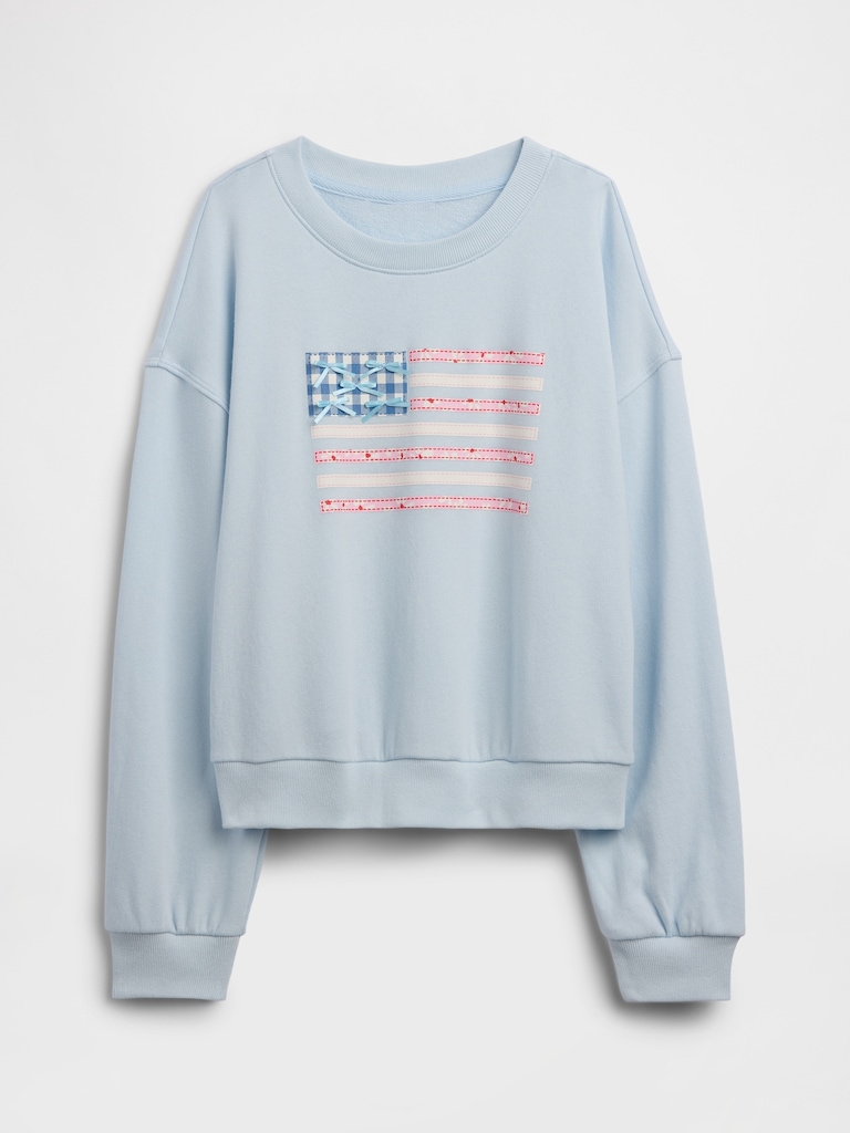 Kids Oversized Wedge French Terry Sweatshirt