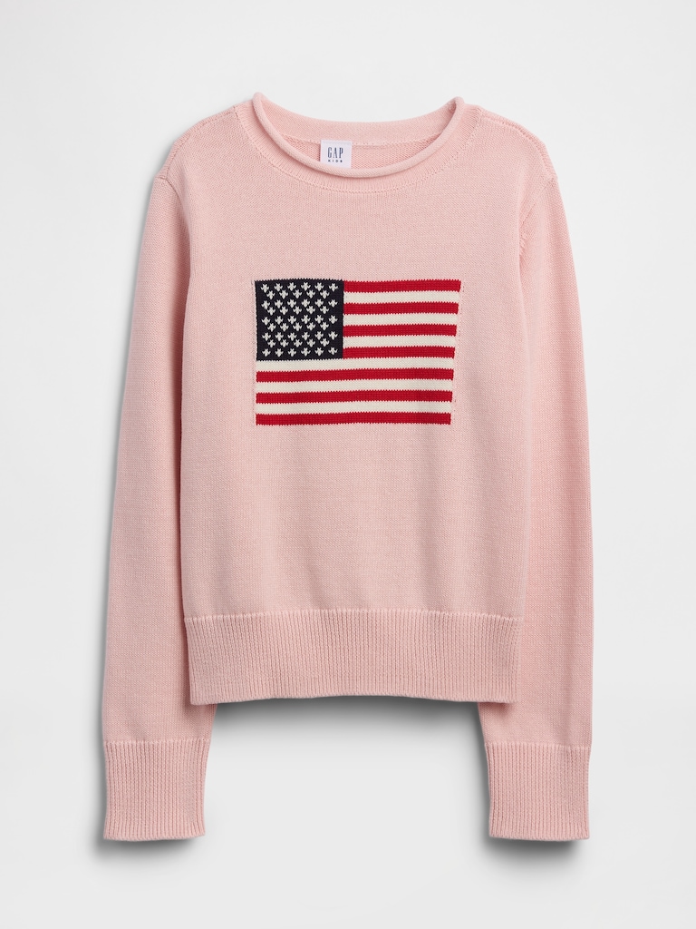 Kids Relaxed Rollneck Intarsia Sweater