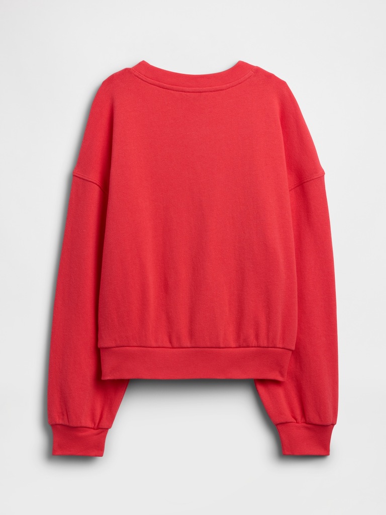Kids Oversized Wedge French Terry Sweatshirt
