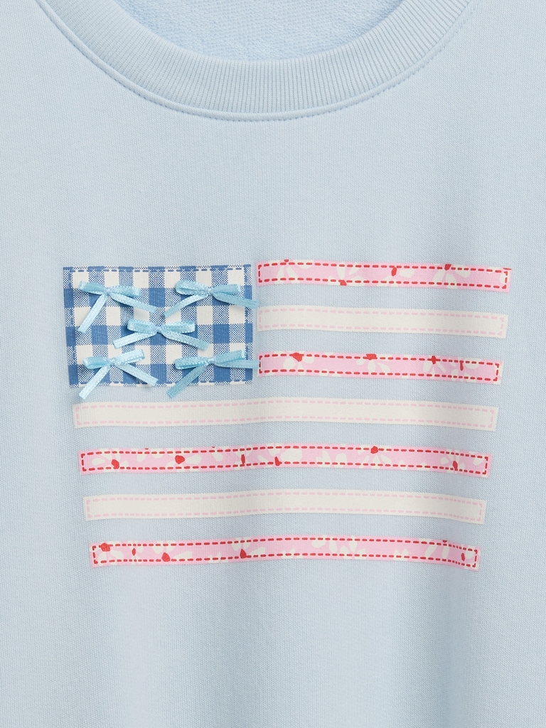 Kids Oversized Wedge French Terry Sweatshirt