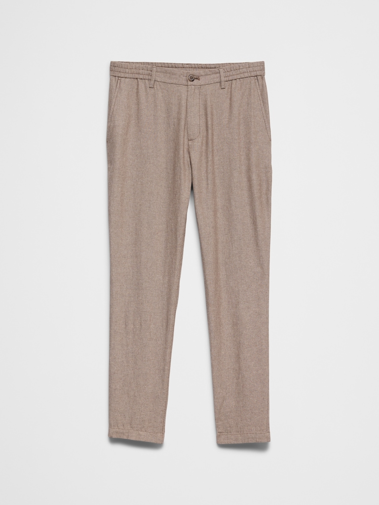 Athletic-Fit Linen-Blend Pant