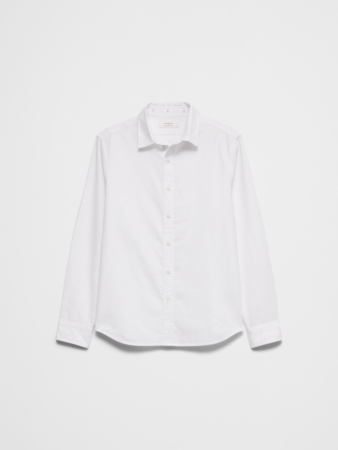 Slim-Fit Linen-Blend Shirt