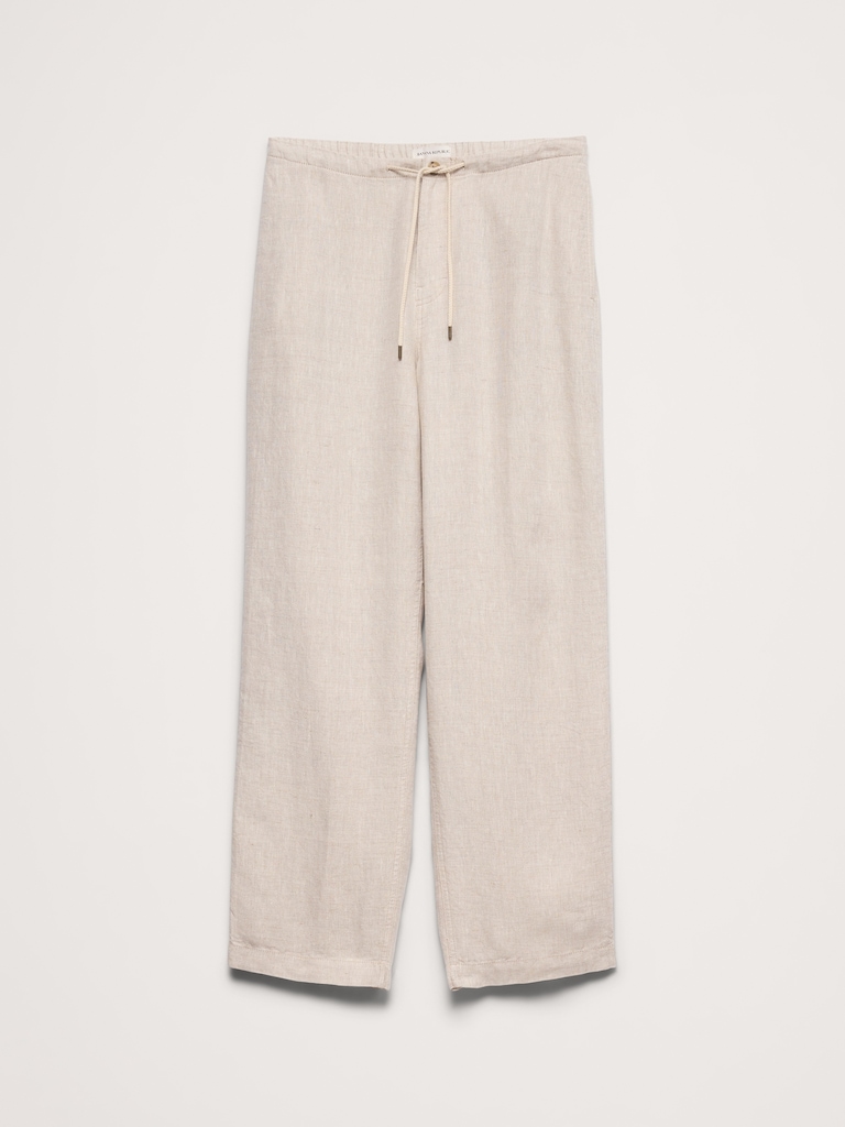 Relaxed Linen Pull-on Beach Pant