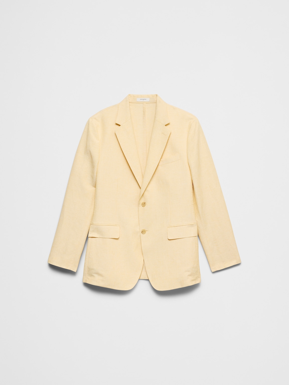 Linen-Blend Suit Jacket