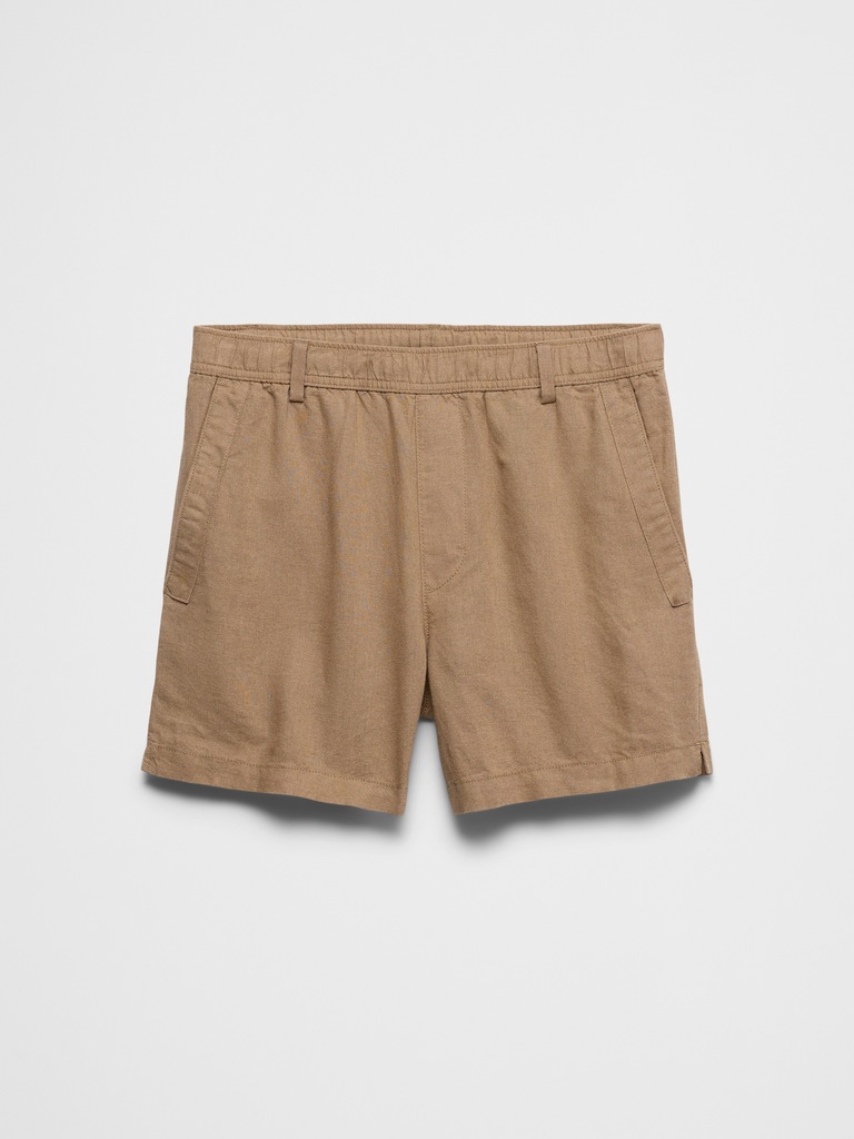 Slim-Fit 5" Linen-Blend Short
