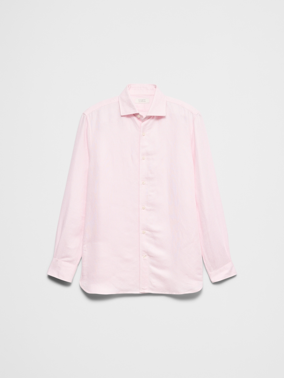 Slim-Fit Linen-Blend Dress Shirt