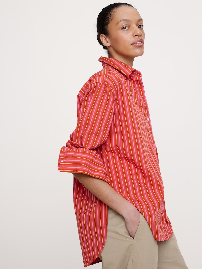 The Oversized Shirt in Cotton Poplin