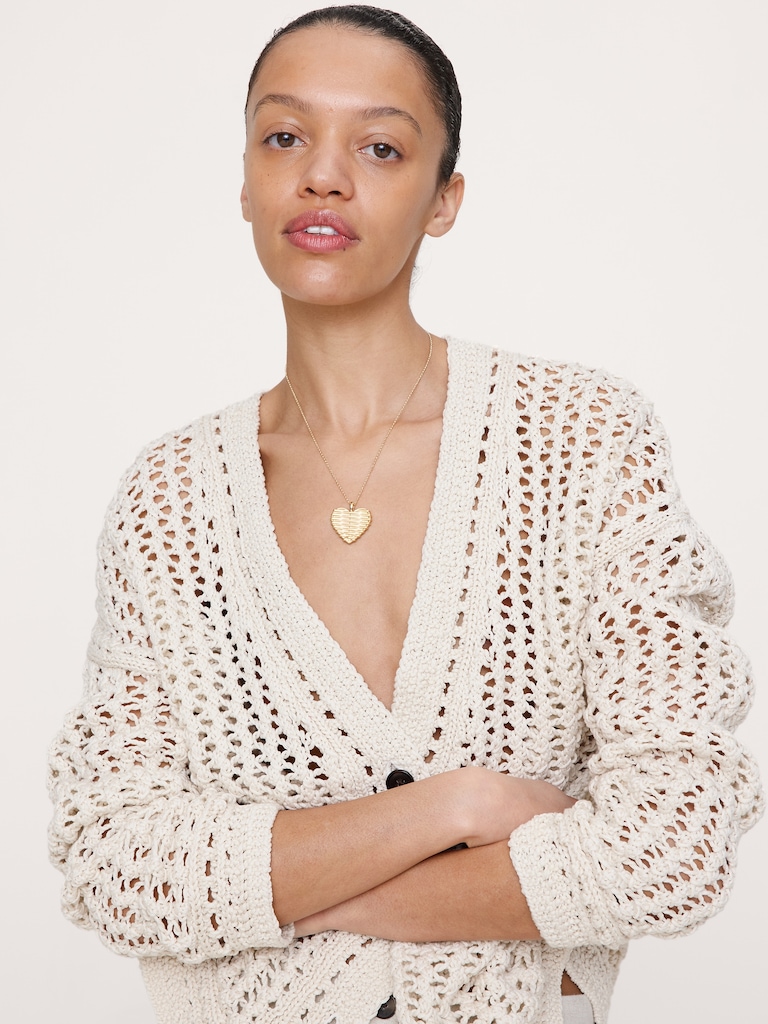 Woven with Love Heart Pendant Necklace by Jane Win