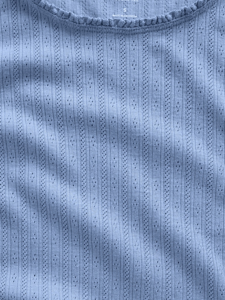 Pointelle Shell Tank Top