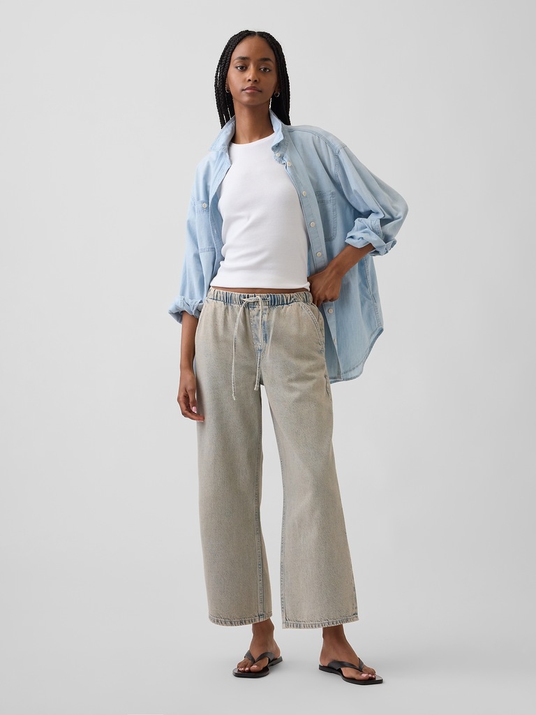 Low Rise '90s Loose Easy Crop Jeans