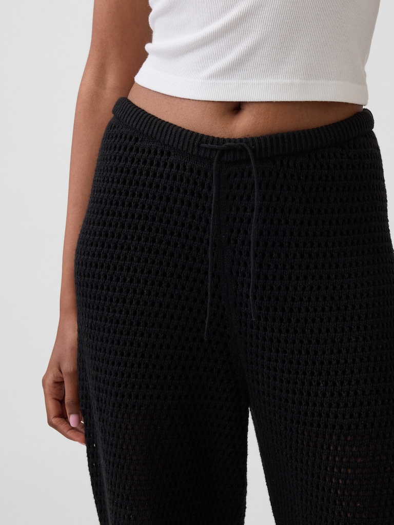 100% Cotton Crochet Sweater Pants