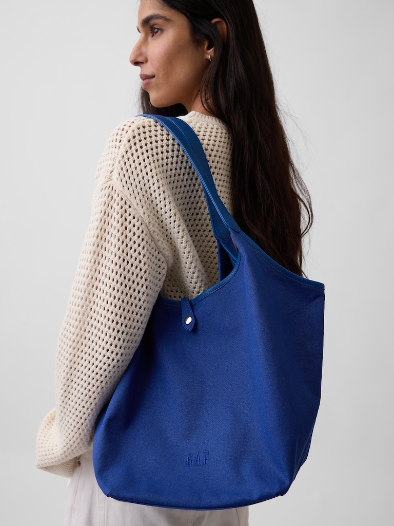 Canvas Slouchy Tote Bag