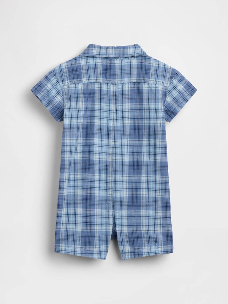 Baby Plaid Shorty One-Piece