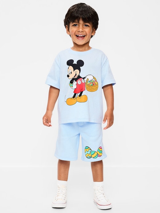 Generic Disney© Mickey Mouse Oversized Graphic T-Shirt and Shorts Set for Toddler Boys clearance deal