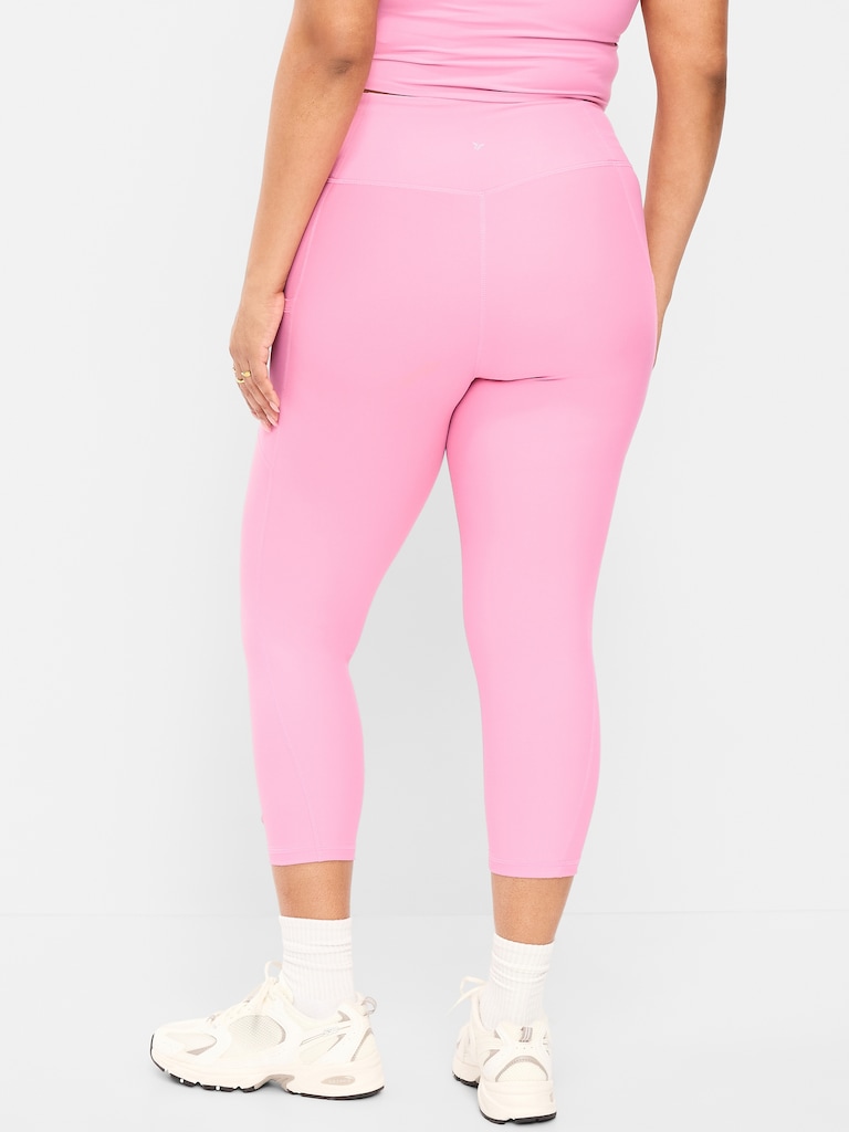 High-Waisted PowerSoft Crop Pocket Leggings