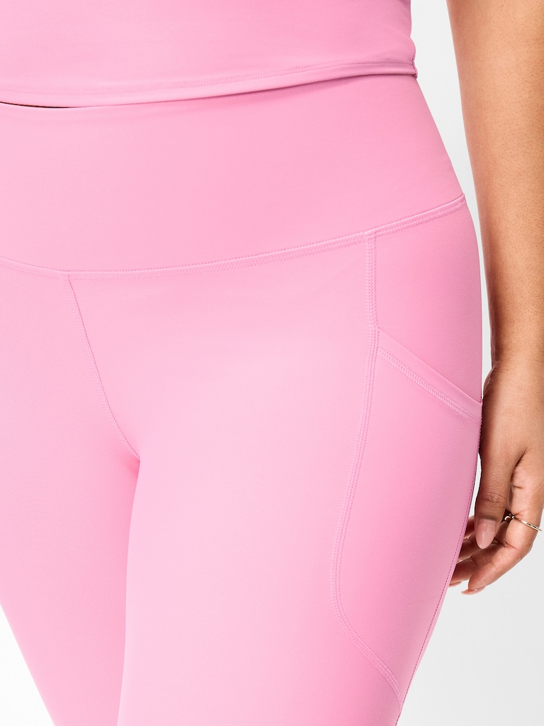High-Waisted PowerSoft Crop Pocket Leggings