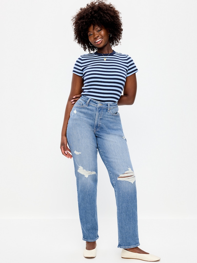 Curvy High-Waisted OG Loose Straight-Leg Jeans