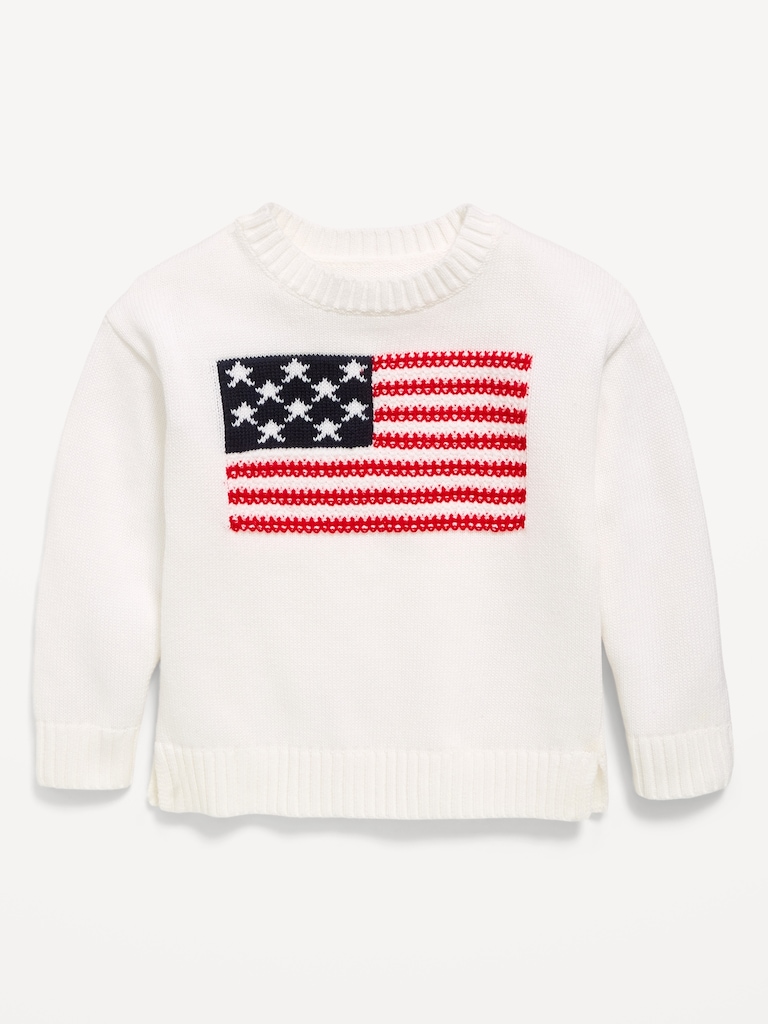 Long-Sleeve Graphic Pullover Sweater for Toddler Girls