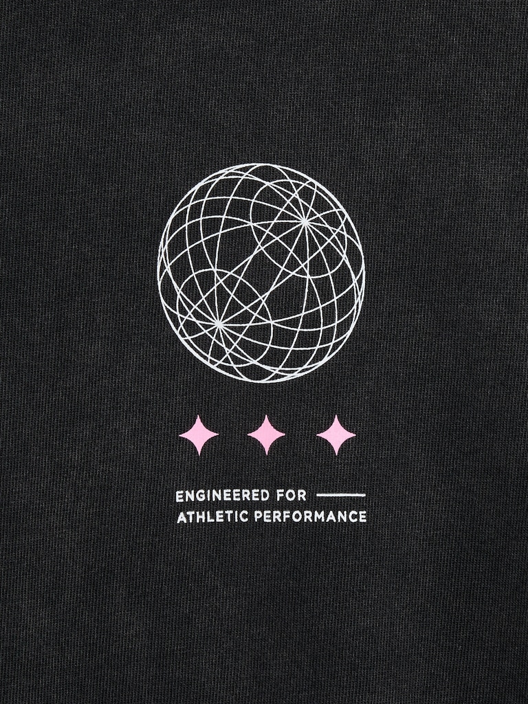 Heavyweight Graphic Cropped T-Shirt