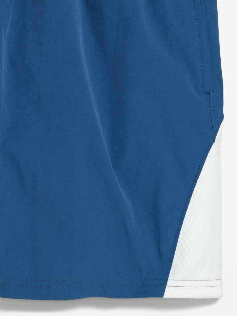 Loose Color-Block Shorts -- 5-inch inseam