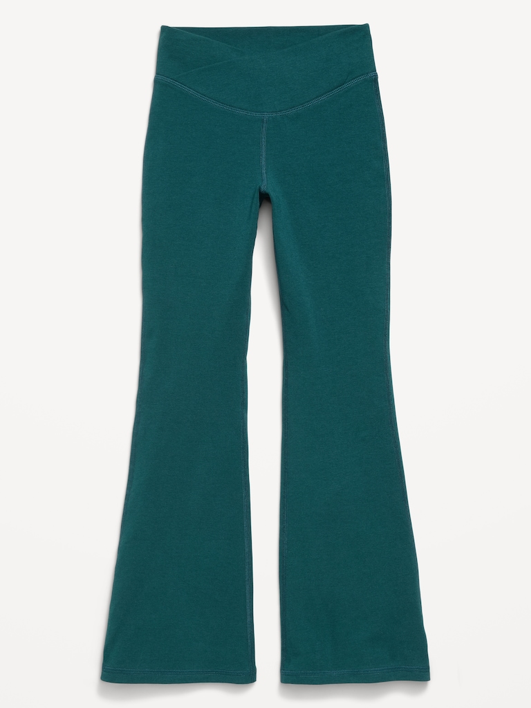 Legging PowerChill jambe évasée à taille haute croisée pour fille