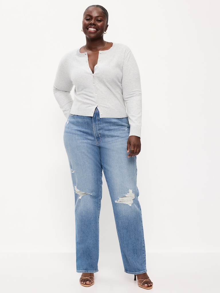 Curvy High-Waisted OG Loose Straight-Leg Jeans