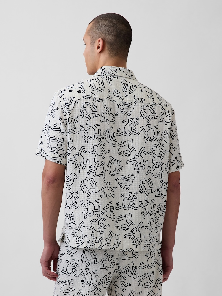 Keith Haring Textured Shirt