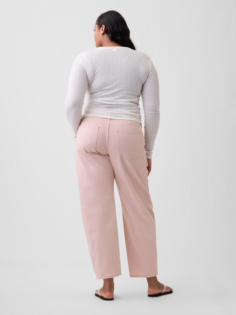 High Rise Barrel Jeans