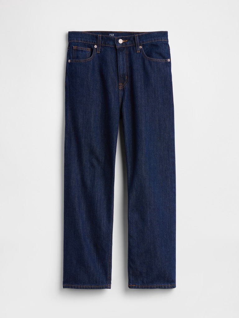 Low Slung SuperSoft Relaxed Straight Crop Jeans