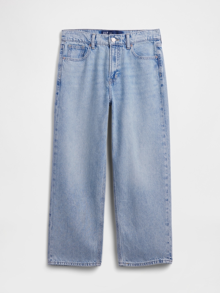 Low Slung SuperSoft Relaxed Straight Crop Jeans