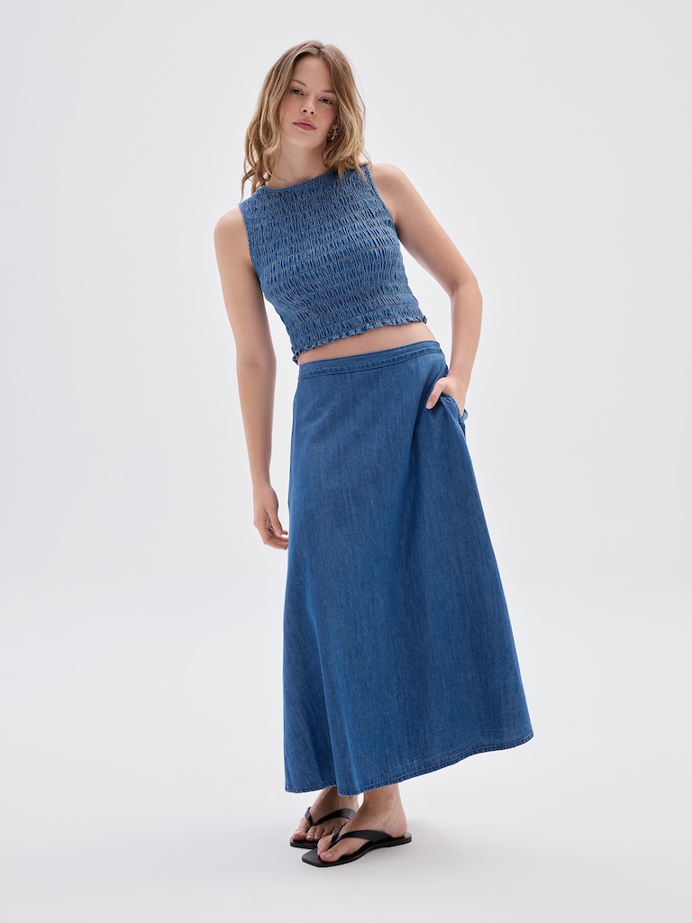 Pull-On Maxi Skirt