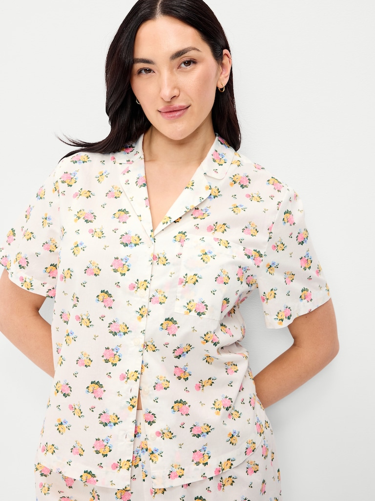 Poplin Pajama Short Set