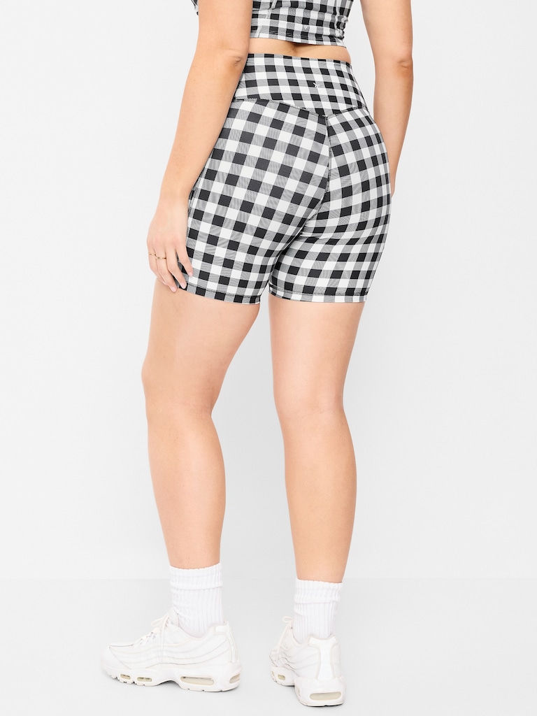 Extra-High Waisted PowerSoft Boundless Pocket Biker Shorts-- 6-inch inseam - No Front Seam